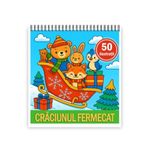 Carti si Birotica - Carti - Carti pentru copii - Carti de colorat - Carte de colorat, 50 de ilustratii Craciunul Fermecat, 106 pagini, A5 - Infinity.ro