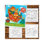 Carti si Birotica - Carti - Carti pentru copii - Carti de colorat - Carte de colorat, 50 de ilustratii Craciunul Fermecat, 106 pagini, A5 - Infinity.ro