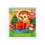 Carti si Birotica - Carti - Carti pentru copii - Carti de colorat - Carte de colorat, 50 de ilustratii Craciun Vesel - Volumul II, 106 pagini, A5 - Infinity.ro
