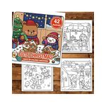 Carti si Birotica - Carti - Carti pentru copii - Carti de colorat - Carte de colorat, 50 de ilustratii Cute Christmas, 106 pagini, A5 - Infinity.ro
