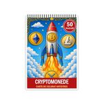 Carti si Birotica - Carti - Carti pentru copii - Carti de colorat - Carte de colorat, 50 de ilustratii Cryptomonede, 106 pagini, A5 - Infinity.ro