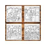 Carti si Birotica - Carti - Carti pentru copii - Carti de colorat - Carte de colorat, 50 de ilustratii Cute Christmas, 106 pagini, A5 - Infinity.ro