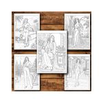 Carti si Birotica - Carti - Carti pentru copii - Carti de colorat - Carte de colorat, 50 de ilustratii Fete pozand sexy - Volumul I, 106 pagini, A5 - Infinity.ro