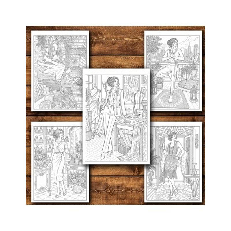 Carti si Birotica - Carti - Carti pentru copii - Carti de colorat - Carte de colorat, 50 de ilustratii Fete pozand sexy - Volumul I, 106 pagini, A5 - Infinity.ro