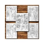 Carti si Birotica - Carti - Carti pentru copii - Carti de colorat - Carte de colorat, 50 de ilustratii Fete pozand sexy - Volumul I, 106 pagini, A5 - Infinity.ro
