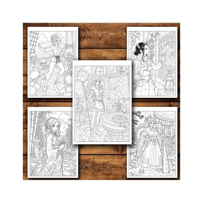 Carti si Birotica - Carti - Carti pentru copii - Carti de colorat - Carte de colorat, 50 de ilustratii Fete One Piece, 106 pagini, A5 - Infinity.ro