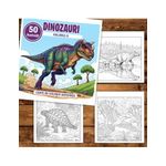 Carti si Birotica - Carti - Carti pentru copii - Carti de colorat - Carte de colorat, 50 de ilustratii Dinozauri - Volumul II, 106 pagini, A5 - Infinity.ro