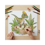 Carti si Birotica - Carti - Carti pentru copii - Carti de colorat - Carte de colorat, 50 de ilustratii Dinozauri - Volumul II, 106 pagini, A5 - Infinity.ro