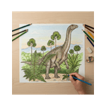 Carti si Birotica - Carti - Carti pentru copii - Carti de colorat - Carte de colorat, 50 de ilustratii Dinozauri - Volumul II, 106 pagini, A5 - Infinity.ro