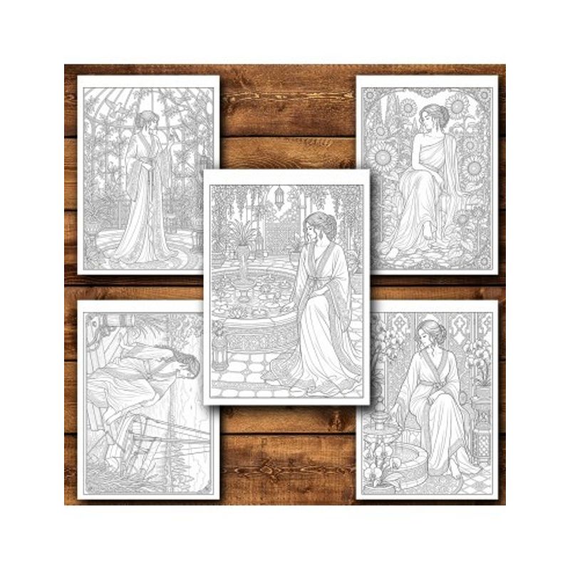 Carti si Birotica - Carti - Carti pentru copii - Carti de colorat - Carte de colorat, 50 de ilustratii Fete senzuale - Volumul II, 106 pagini, A5 - Infinity.ro