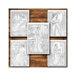 Carti si Birotica - Carti - Carti pentru copii - Carti de colorat - Carte de colorat, 50 de ilustratii Fete senzuale - Volumul I, 106 pagini, A5 - Infinity.ro