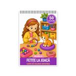 Carti si Birotica - Carti - Carti pentru copii - Carti de colorat - Carte de colorat, 50 de ilustratii Fetite la joaca - Volumul III, 106 pagini, A5 - Infinity.ro