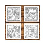 Carti si Birotica - Carti - Carti pentru copii - Carti de colorat - Carte de colorat, 50 de ilustratii Fluffy Love, 106 pagini, A5 - Infinity.ro