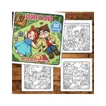 Carti si Birotica - Carti - Carti pentru copii - Carti de colorat - Carte de colorat, 50 de ilustratii Fluffy Love, 106 pagini, A5 - Infinity.ro