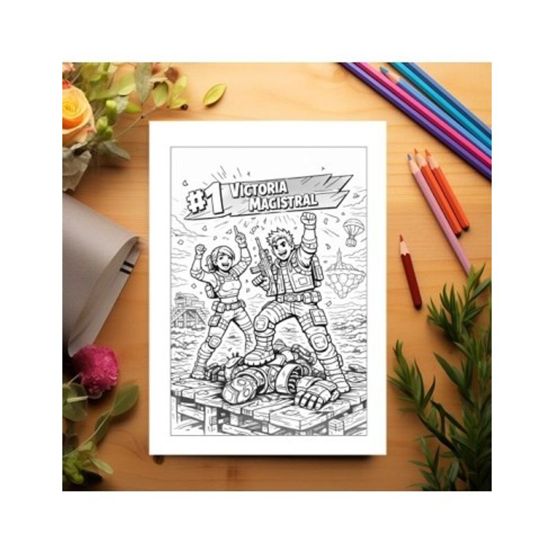 Carti si Birotica - Carti - Carti pentru copii - Carti de colorat - Carte de colorat, 50 de ilustratii Fornite 2, 106 pagini, A5 - Infinity.ro