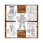 Carti si Birotica - Carti - Carti pentru copii - Carti de colorat - Carte de colorat, 50 de ilustratii Fortnite, 106 pagini, A5 - Infinity.ro