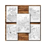 Carti si Birotica - Carti - Carti pentru copii - Carti de colorat - Carte de colorat, 50 de ilustratii Grecia - Volumul I, 106 pagini, A5 - Infinity.ro