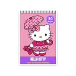 Carti si Birotica - Carti - Carti pentru copii - Carti de colorat - Carte de colorat, 50 de ilustratii Hello Kitty, 106 pagini, A5 - Infinity.ro