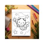 Carti si Birotica - Carti - Carti pentru copii - Carti de colorat - Carte de colorat, 50 de ilustratii Hello Kitty, 106 pagini, A5 - Infinity.ro