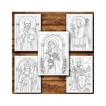 Carti si Birotica - Carti - Carti pentru copii - Carti de colorat - Carte de colorat, 50 de ilustratii Ilustratii Religioase - Volumul I, 106 pagini, A5 - Infinity.ro