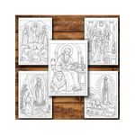 Carti si Birotica - Carti - Carti pentru copii - Carti de colorat - Carte de colorat, 50 de ilustratii Ilustratii Religioase - Volumul I, 106 pagini, A5 - Infinity.ro