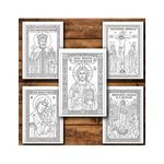 Carti si Birotica - Carti - Carti pentru copii - Carti de colorat - Carte de colorat, 50 de ilustratii Icoane Ortodoxe - sa verific simbolurile si scrisul daca inseamna ceva, 106 pagini... - Infinity.ro