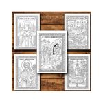 Carti si Birotica - Carti - Carti pentru copii - Carti de colorat - Carte de colorat, 50 de ilustratii Icoane Ortodoxe - sa verific simbolurile si scrisul daca inseamna ceva, 106 pagini... - Infinity.ro