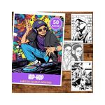 Carti si Birotica - Carti - Carti pentru copii - Carti de colorat - Carte de colorat, 50 de ilustratii Hip-Hop, 106 pagini, A5 - Infinity.ro