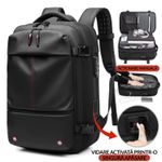 Sport si Outdoor - Articole de voiaj - Rucsacuri - Rucsac PLEMORY® Vidabil cu Pompa Incorporata, Ghiozdan Multifunctional, cu Vacuum, Smart, Negru - Infinity.ro