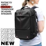 Sport si Outdoor - Articole de voiaj - Rucsacuri - Rucsac PLEMORY® Vidabil cu Pompa Incorporata, Ghiozdan Multifunctional, cu Vacuum, Smart, Negru - Infinity.ro
