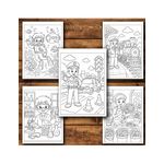 Carti si Birotica - Carti - Carti pentru copii - Carti de colorat - Carte de colorat, 50 de ilustratii Invatam Meserii - Volumul I, 106 pagini, A5 - Infinity.ro