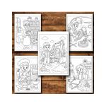 Carti si Birotica - Carti - Carti pentru copii - Carti de colorat - Carte de colorat, 50 de ilustratii Invatam Meserii - Volumul I, 106 pagini, A5 - Infinity.ro