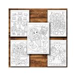 Carti si Birotica - Carti - Carti pentru copii - Carti de colorat - Carte de colorat, 50 de ilustratii Jucarii si papusi, 106 pagini, A5 - Infinity.ro