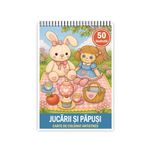 Carti si Birotica - Carti - Carti pentru copii - Carti de colorat - Carte de colorat, 50 de ilustratii Jucarii si papusi, 106 pagini, A5 - Infinity.ro