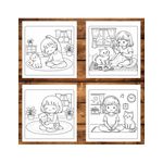 Carti si Birotica - Carti - Carti pentru copii - Carti de colorat - Carte de colorat, 50 de ilustratii Kitties Best Friend, 106 pagini, A5 - Infinity.ro