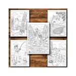 Carti si Birotica - Carti - Carti pentru copii - Carti de colorat - Carte de colorat, 50 de ilustratii La pescuit, 106 pagini, A5 - Infinity.ro
