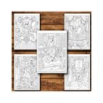 Carti si Birotica - Carti - Carti pentru copii - Carti de colorat - Carte de colorat, 50 de ilustratii Labute nobile - Volumul I, 106 pagini, A5 - Infinity.ro