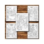 Carti si Birotica - Carti - Carti pentru copii - Carti de colorat - Carte de colorat, 50 de ilustratii Labute nobile - Volumul I, 106 pagini, A5 - Infinity.ro