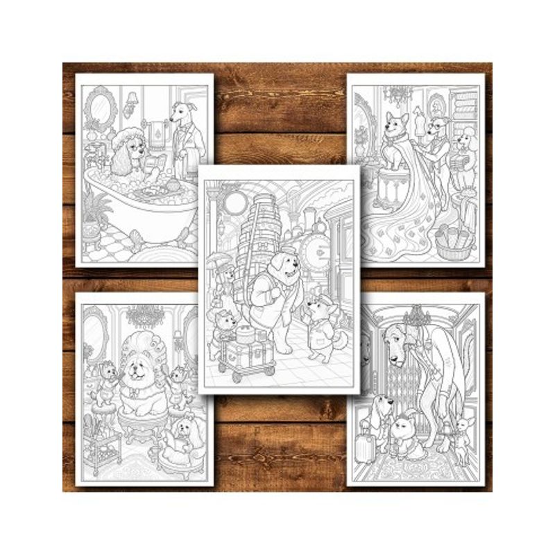 Carti si Birotica - Carti - Carti pentru copii - Carti de colorat - Carte de colorat, 50 de ilustratii Labute nobile - Volumul I, 106 pagini, A5 - Infinity.ro