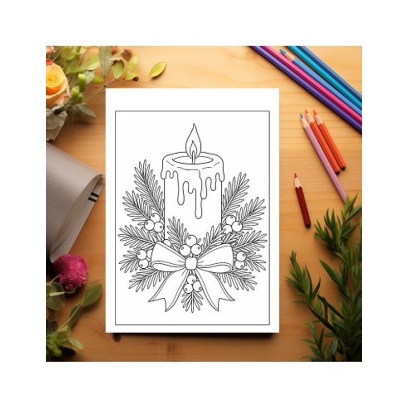 Carti si Birotica - Carti - Carti pentru copii - Carti de colorat - Carte de colorat, 50 de ilustratii Lumanari Decorative - Volumul II, 106 pagini, A5 - Infinity.ro