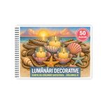 Carti si Birotica - Carti - Carti pentru copii - Carti de colorat - Carte de colorat, 50 de ilustratii Lumanari Decorative - Volumul II, 106 pagini, A5 - Infinity.ro