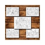 Carti si Birotica - Carti - Carti pentru copii - Carti de colorat - Carte de colorat, 50 de ilustratii Maimute Poznase - Volumul II, 106 pagini, A5 - Infinity.ro