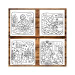 Carti si Birotica - Carti - Carti pentru copii - Carti de colorat - Carte de colorat, 50 de ilustratii Little Girl Moments, 106 pagini, A5 - Infinity.ro