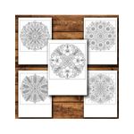 Carti si Birotica - Carti - Carti pentru copii - Carti de colorat - Carte de colorat, 50 de ilustratii Mandale cu flori - Volumul I, 106 pagini, A5 - Infinity.ro