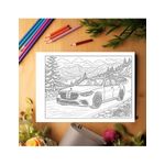 Carti si Birotica - Carti - Carti pentru copii - Carti de colorat - Carte de colorat, 50 de ilustratii Masini Mercedes - Volumul I, 106 pagini, A5 - Infinity.ro