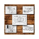 Carti si Birotica - Carti - Carti pentru copii - Carti de colorat - Carte de colorat, 50 de ilustratii Masini Nascar - Volumul I, 106 pagini, A5 - Infinity.ro
