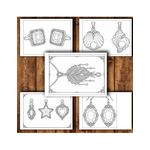 Carti si Birotica - Carti - Carti pentru copii - Carti de colorat - Carte de colorat, 50 de ilustratii Mix de bijuterii - Volumul IV, 106 pagini, A5 - Infinity.ro
