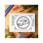 Carti si Birotica - Carti - Carti pentru copii - Carti de colorat - Carte de colorat, 50 de ilustratii Masini Nascar - Volumul III, 106 pagini, A5 - Infinity.ro