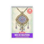 Carti si Birotica - Carti - Carti pentru copii - Carti de colorat - Carte de colorat, 50 de ilustratii Mix de bijuterii - Volumul II, 106 pagini, A5 - Infinity.ro