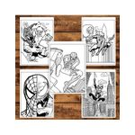 Carti si Birotica - Carti - Carti pentru copii - Carti de colorat - Carte de colorat, 50 de ilustratii Omul Paianjen, 106 pagini, A5 - Infinity.ro